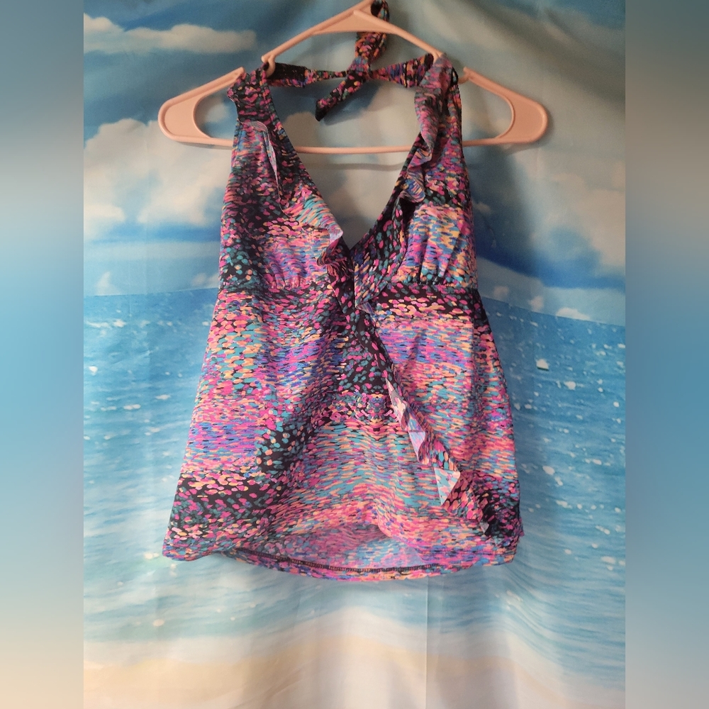 SPANX Love Your Assets Swim Top Size Large